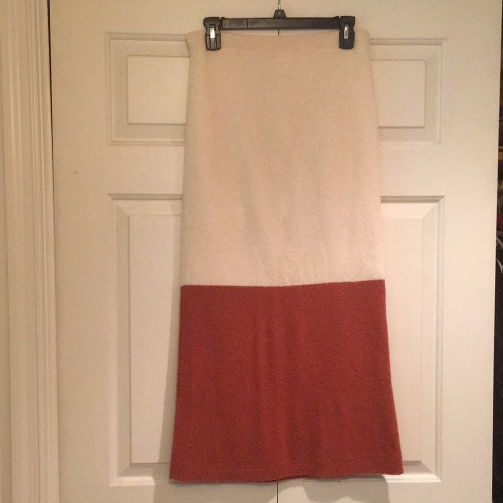 Anthropologie Free People Knit Midi Colorblock Skirt- size small